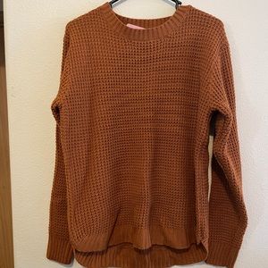 Oversized waffle sweater
